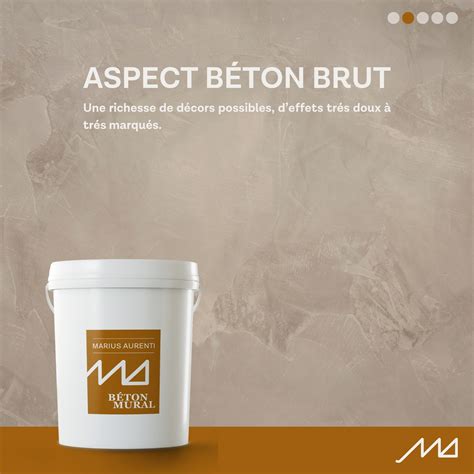 Exemple de mur décoré avec du béton mural