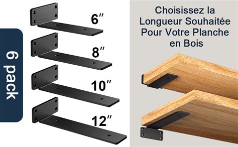 Photographie d'équerres métalliques fixant une étagère