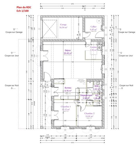 représentation d'arbres dans un plan d'architecte