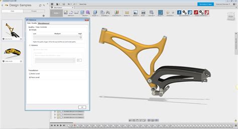 modèle 3D d'un arbre dans un logiciel de conception