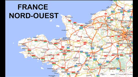 Carte du Grand Ouest de la France