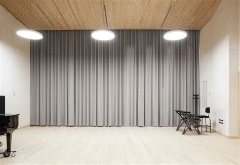 Exemples de systèmes de fixation pour rideaux acoustiques