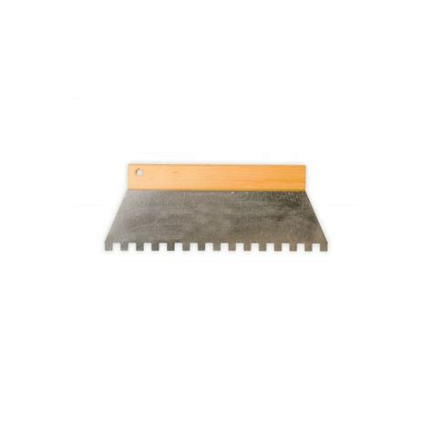 Peigne à colle avec encoches carrées