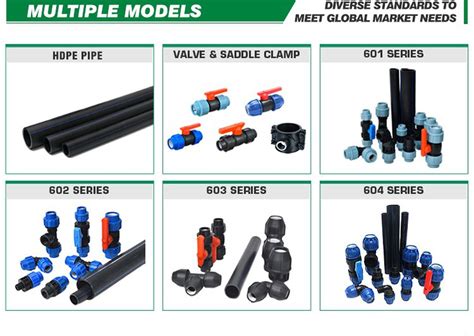 Différents types de raccords PEHD