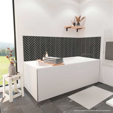 Motif chevron sur panneau mural