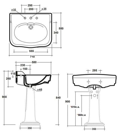 Schéma d'un mélangeur de lavabo avec les différentes parties étiquetées