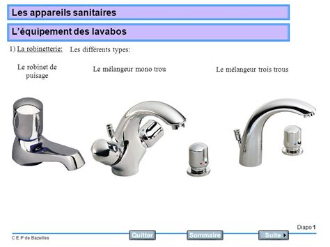 Différents types de robinetterie pour baignoire