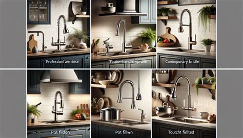 Divers types de robinetterie