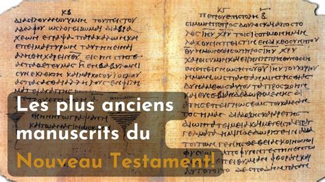 Manuscrits anciens de la Bible