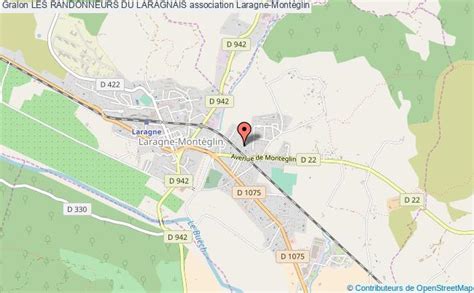 Carte de Laragne-Montéglin montrant la localisation des artisans