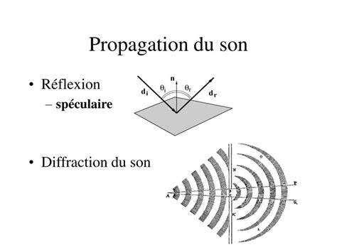 Diagramme illustrant l'absorption et la réflexion du son