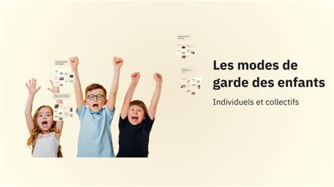 Infographie expliquant les différents modes de garde d'enfants